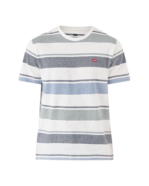 Levi's White Original Hm Stripe Tee Mix for men