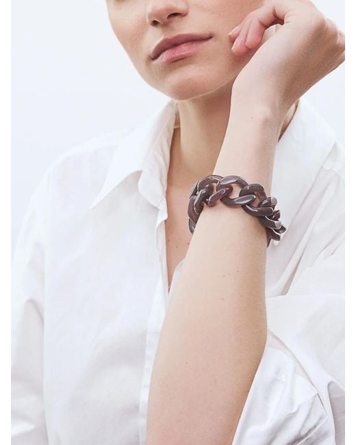 Vanessa Baroni Metallic Women's Flat Chain Bracelet