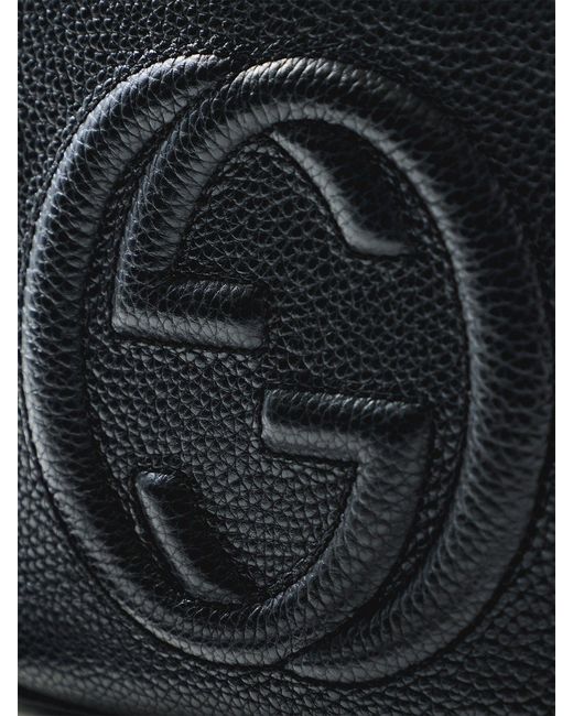 Le Prix Black Vintage Calfskin Soho Disco Crossbody Bag