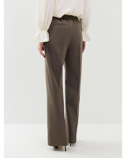 Weekend by Maxmara Gray Petra Straight Leg Trousers