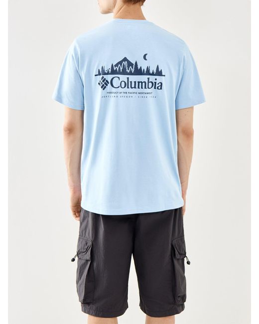 Columbia Blue Hageman Graphic Tee for men