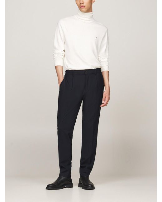 Tommy Hilfiger White Roll Neck Jumper With Cashmere for men