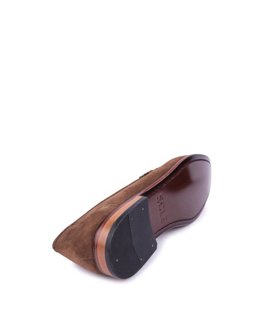 Sole Brown Blinco Loafer Shoes, Leather for men
