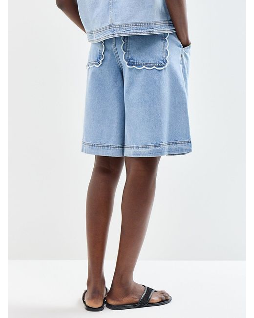 FRNCH Blue Gaspare Bermuda Shorts