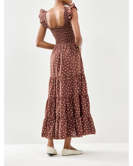 Rixo Red Kendall Midi Dress