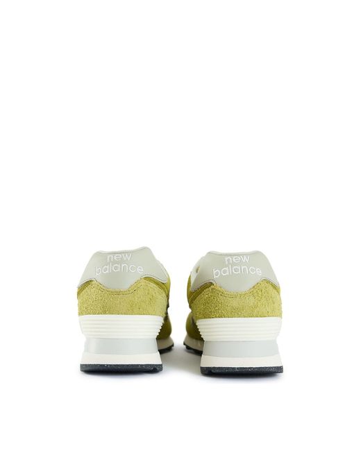 New Balance Yellow 574 Suede Trainers for men