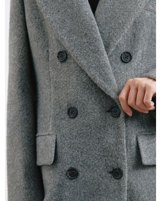 Albaray Gray Double Breasted Coat