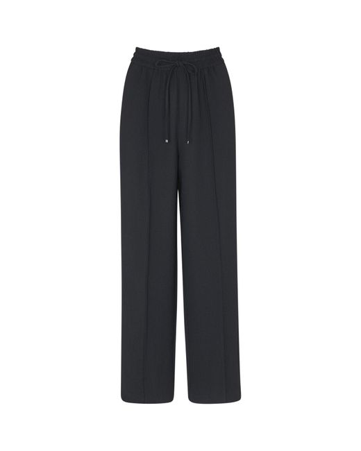 Whistles Black Women's Maria Fluid Crepe Trouser