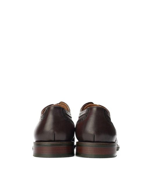 Simon Carter Brown Diplodocus Brogue Shoes for men