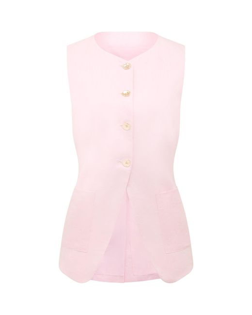 Forever New Pink Clementine Soft Vest
