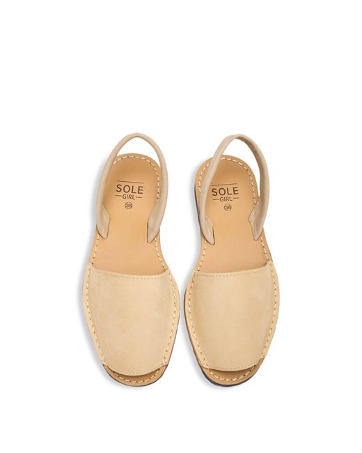Sole Metallic Macaw Nubuck Menorcan Sandals