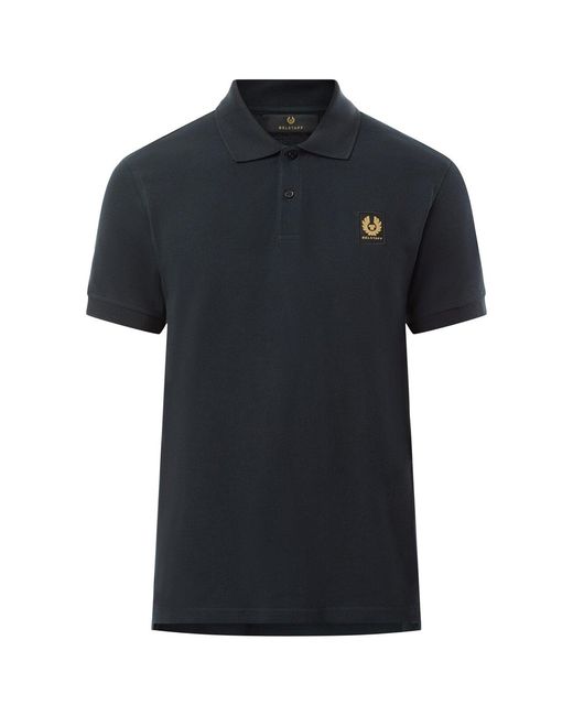 Belstaff Black Short Sleeve Polo T-Shirt for men