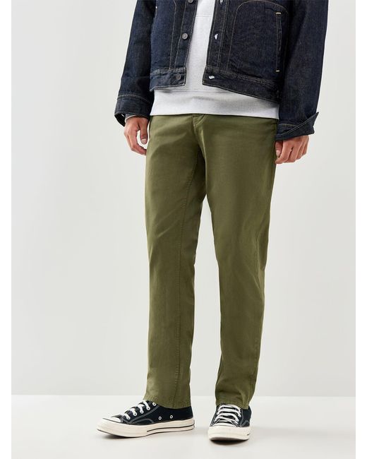 Nudie Jeans Green Easy Alvin Chinos for men