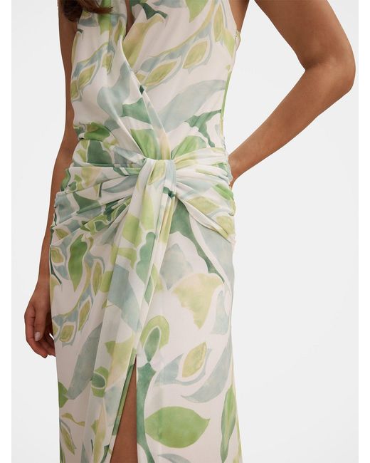 Forever New Green Cartia Wrap Maxi Dress