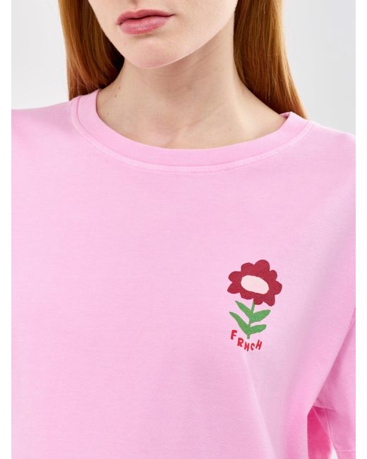 FRNCH Pink Nymphaea Graphic T-Shirt