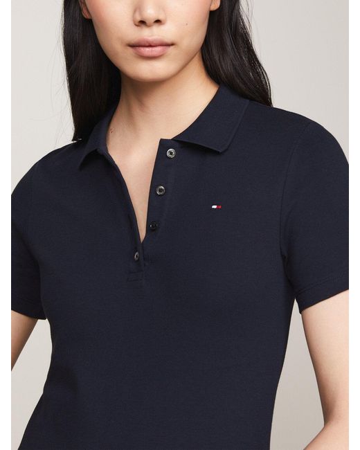 Tommy Hilfiger Blue Heritage Slim Fit Polo Shirt Dress