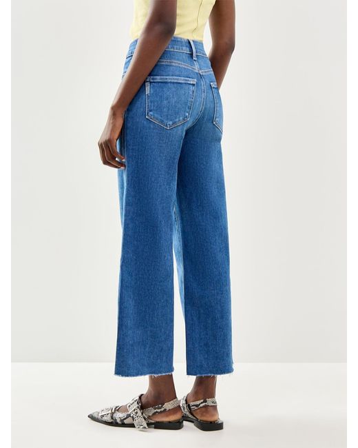 PAIGE Blue Anessa Wide Leg Jeans
