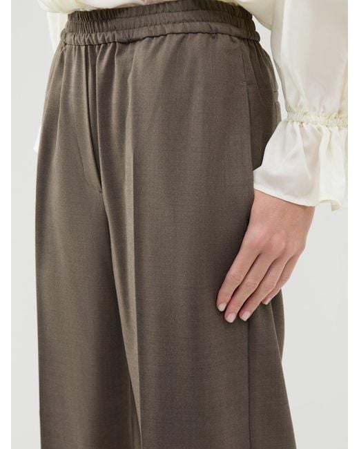 Weekend by Maxmara Gray Petra Straight Leg Trousers