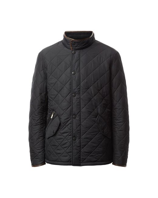 Barbour Black Powell Quilted Jacket for men