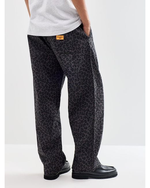 Service Works Blue Organic Leopard Easy Chef Trousers for men