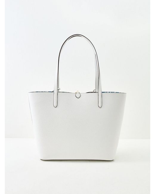 Polo Ralph Lauren White Reversible Medium Tote Bag