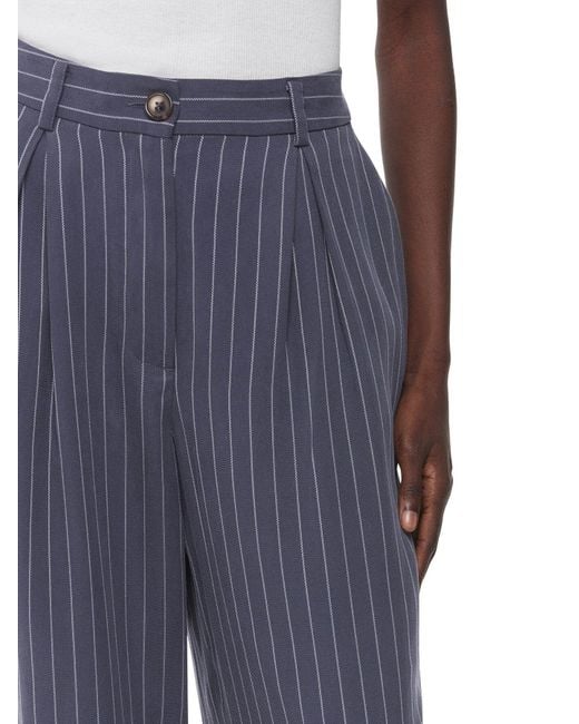 Whistles Blue Women's Lottie Pinstripe Trouser