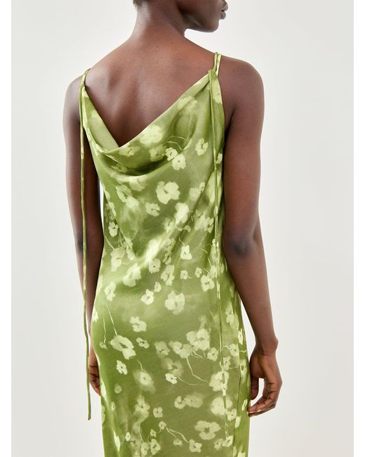 SELECTED Green Fiona Slim Ankle Strap Dress