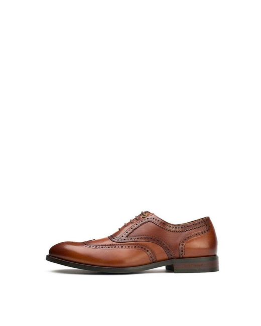 Simon Carter Brown Diplodocus Brogue Shoes for men