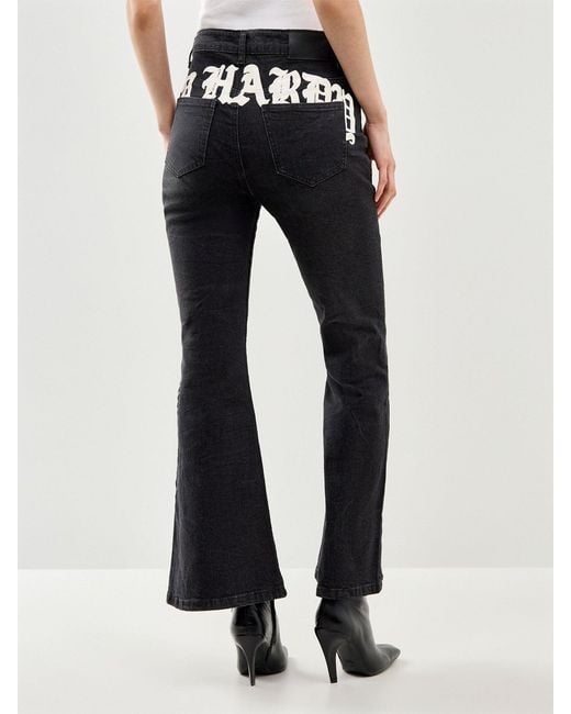 Ed Hardy Blue Rising Phoenix Flared Jeans