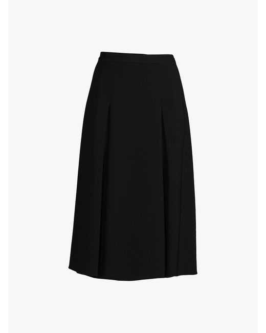 Theory Big Pleat Skirt in Black | Lyst UK