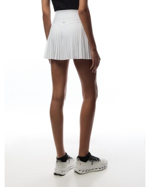 Alo Yoga Grand Slam Tennis Skirt in White | Lyst UK