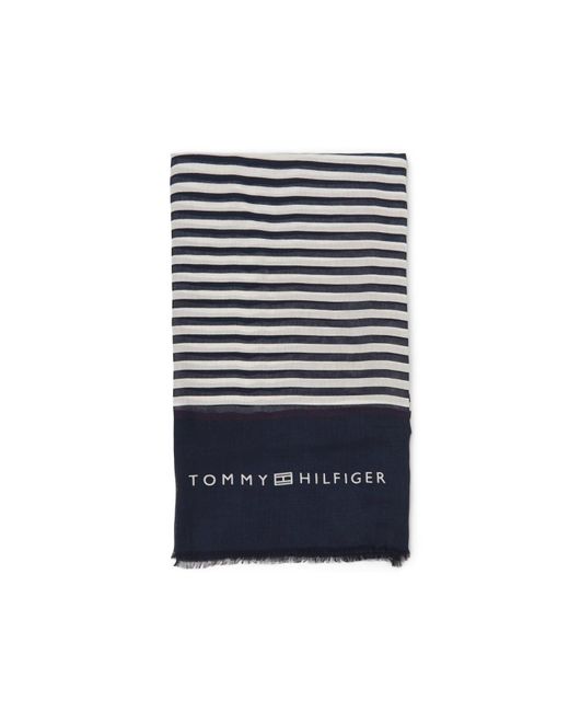 Tommy Hilfiger Blue Premium Beach Square Scarf