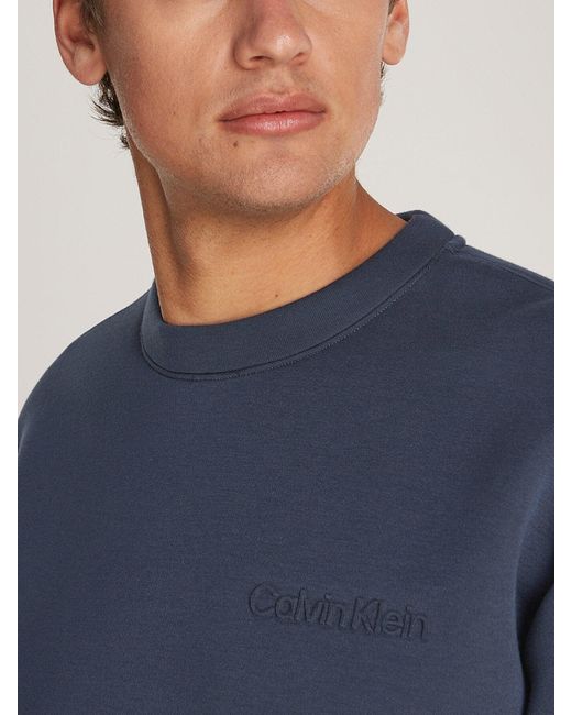 Calvin Klein Blue Spacer Logo Sweatshirt for men