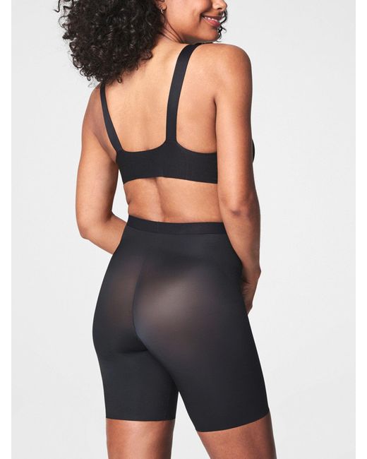 Spanx Black Women's Thinstincts 2.0 Mid Thigh Short