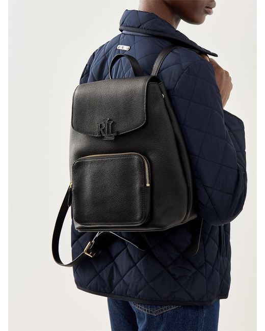 Ralph Lauren Black Cameryn Medium Backpack