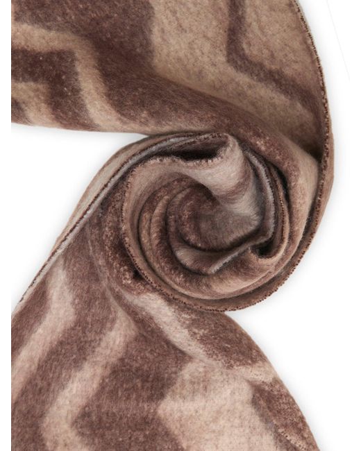 James Lakeland Brown Zig Zag Scarf