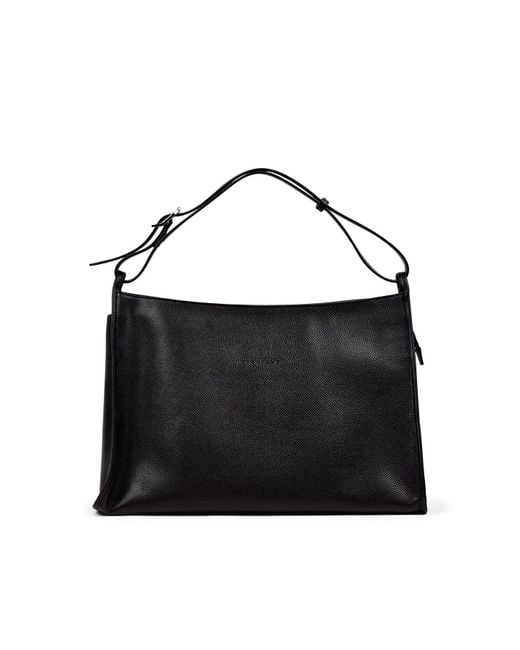 Longchamp Black Women's Le Foulonne Shoulder Bag Xl