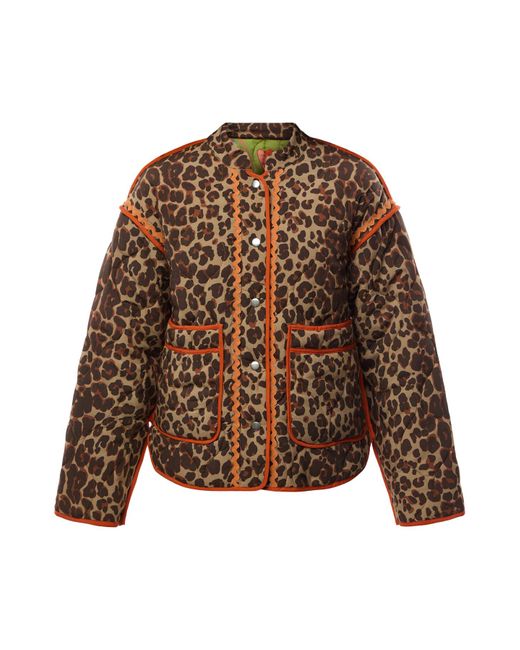 Never Fully Dressed Brown Women's Reversible Soller Quilted Jacket