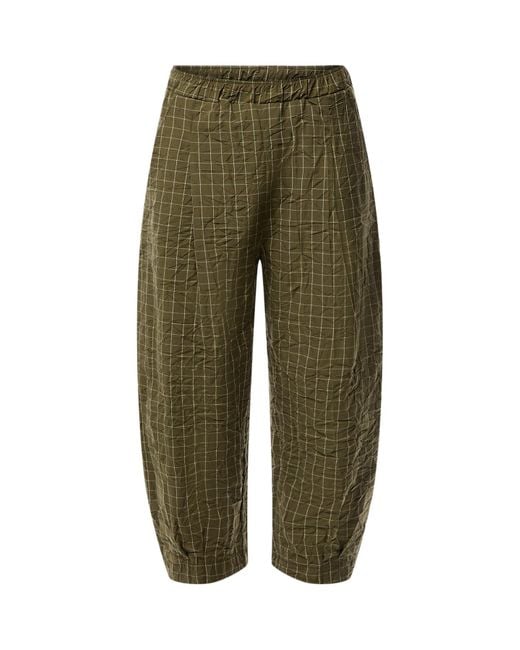 Mama B. Green Checked Trouser