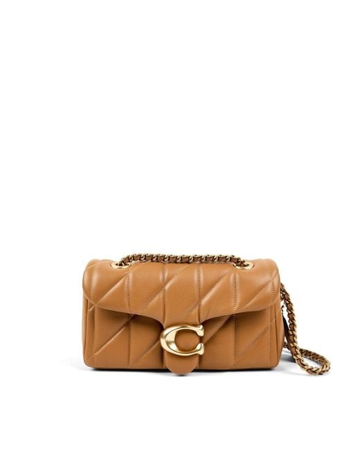 COACH Brown Women's Quilted Tabby Shoulder Bag 20