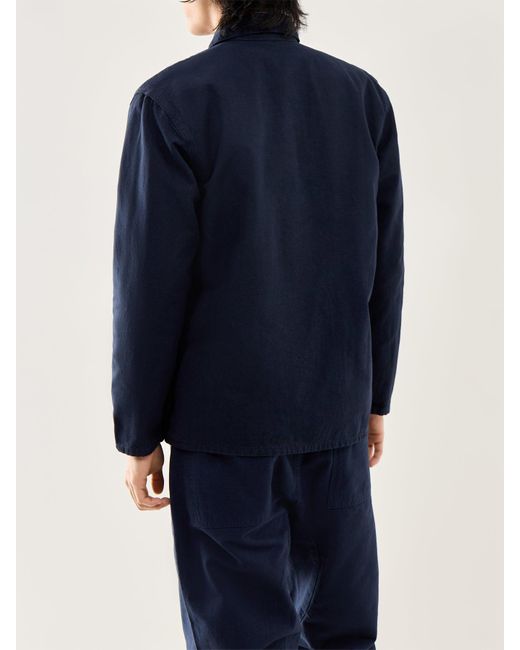 Service Works Blue Canvas Chore Shirt for men