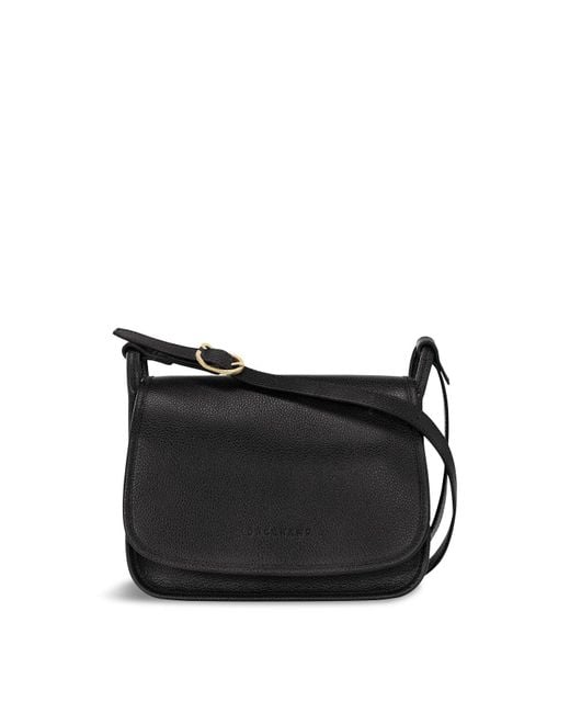 Longchamp Black Women's Le Foulonné M Crossbody Bag