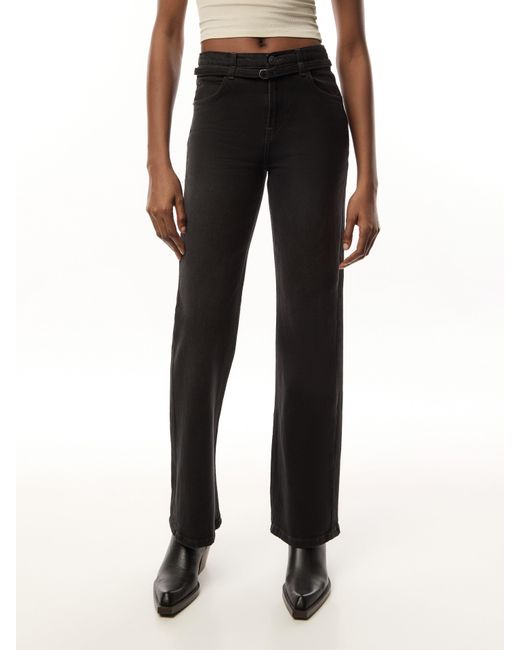 Free People Black Women's Wtf Sabine Slim A Line Jean
