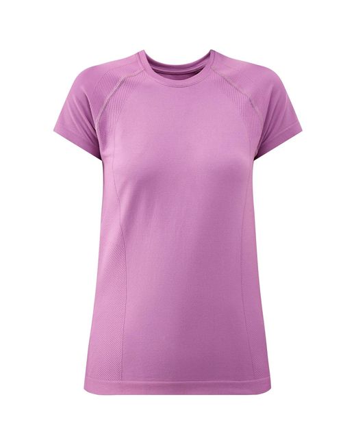 Sweaty Betty Purple Athlete Seamless Workout T-Shirt