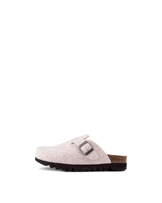 V.Gan White Taro Vegan Footbed Mules