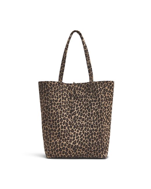 Marlon Multicolor Big Shopper Bag Suede Animal