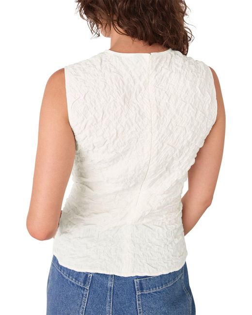 Whistles White Textured Tank