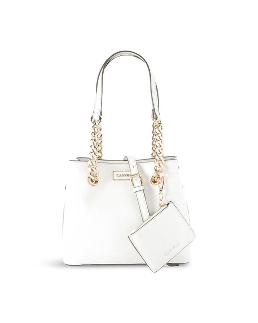 Carvela Kurt Geiger White Mini Cammie 3 Bag