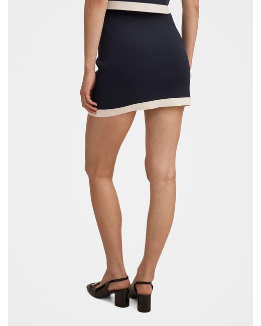 Forever New Blue Farah Knitted Mini Skirt