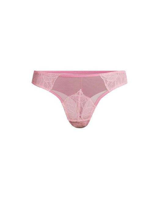 Dora Larsen Pink Women's Pearl Lace Knicker